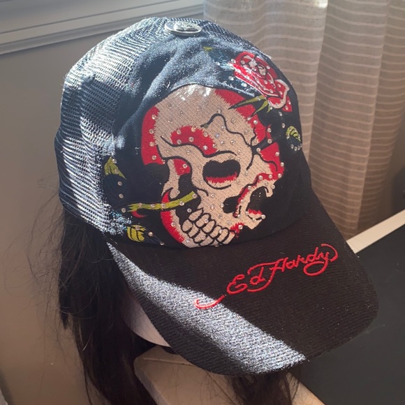 Ed Hardy | Accessories | Nwot Ed Hardy Skull Cap Rare | Poshmark